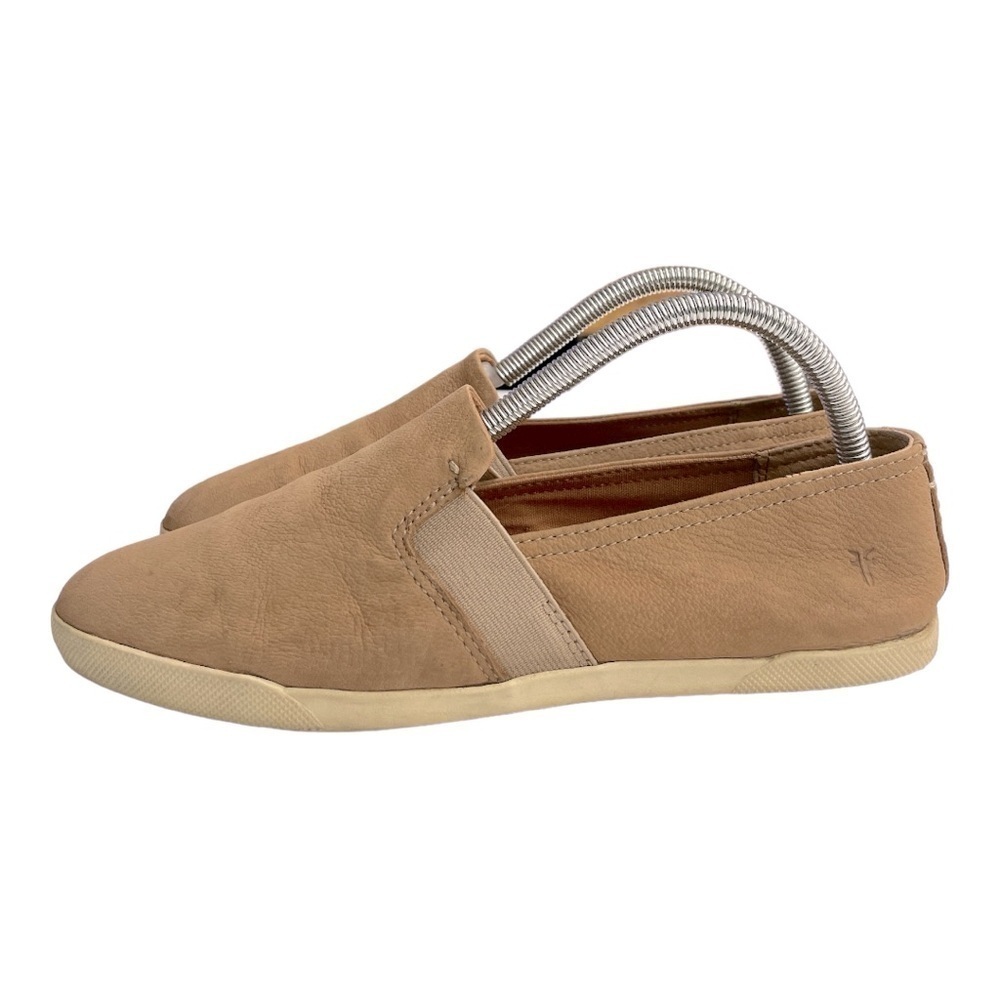 Frye Womens Size 8 M Lisa Slip On Leather Sneakers Tan Casual
Flats